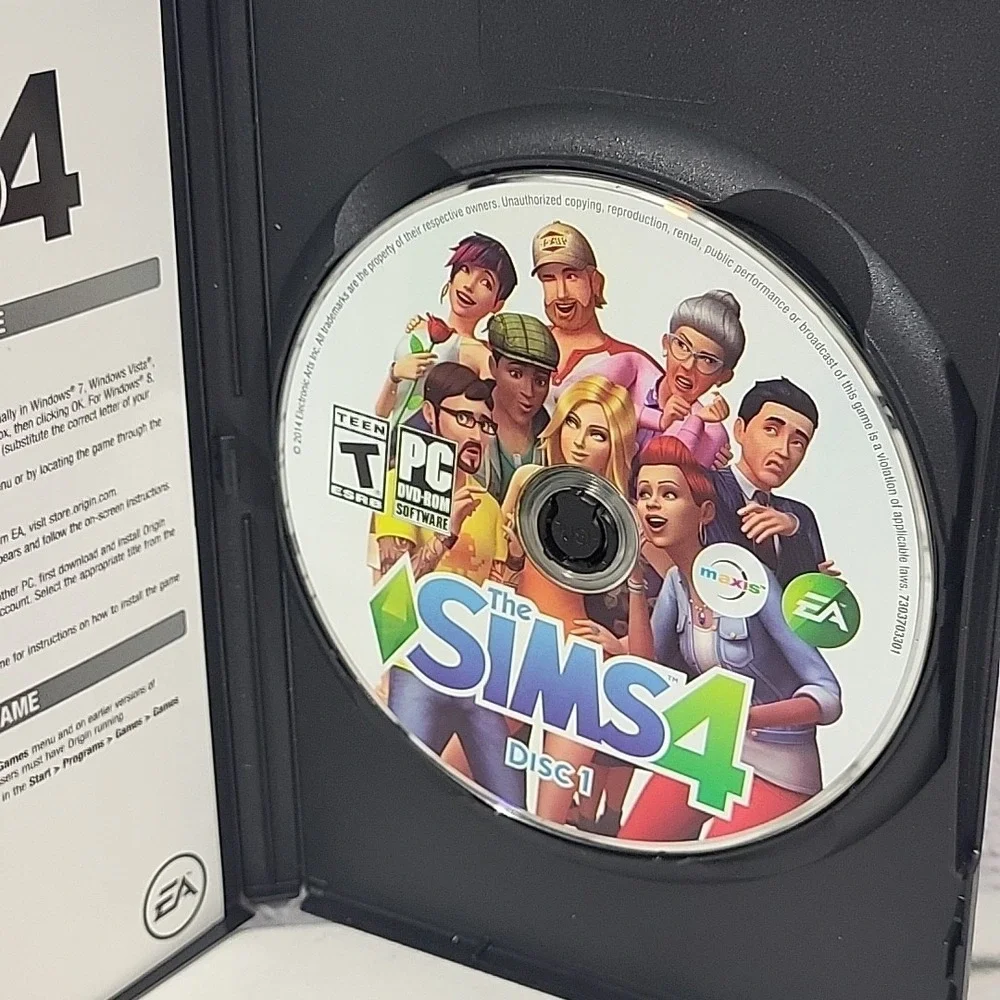 The Sims 4 Limited Edition (PC DVD-ROM, 2014) 2-Disc Set‎ Complete With Insert